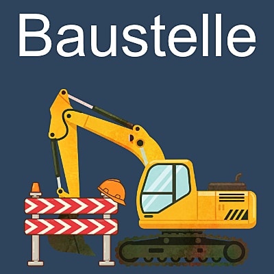 Baustellen Hinweiß