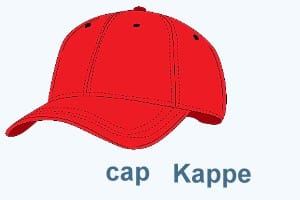 Eine rote Kappe