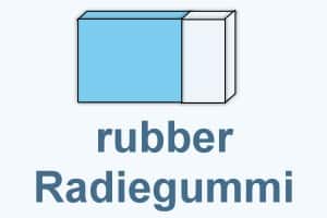 Ein Radiergummi